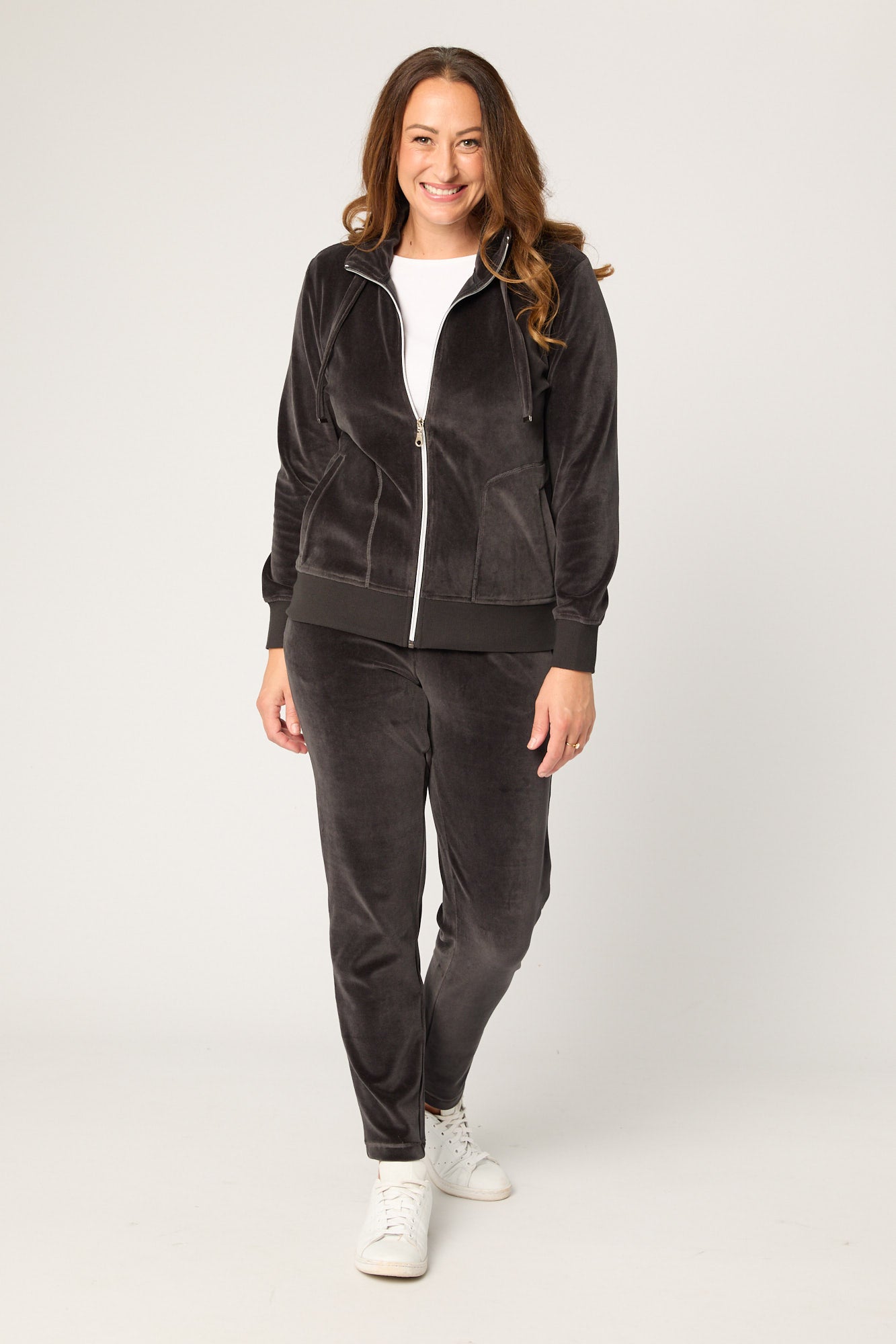 VANCE VELOUR ZIP UP JACKET