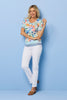 Romy Short Sleeve Burn Out Print Tee