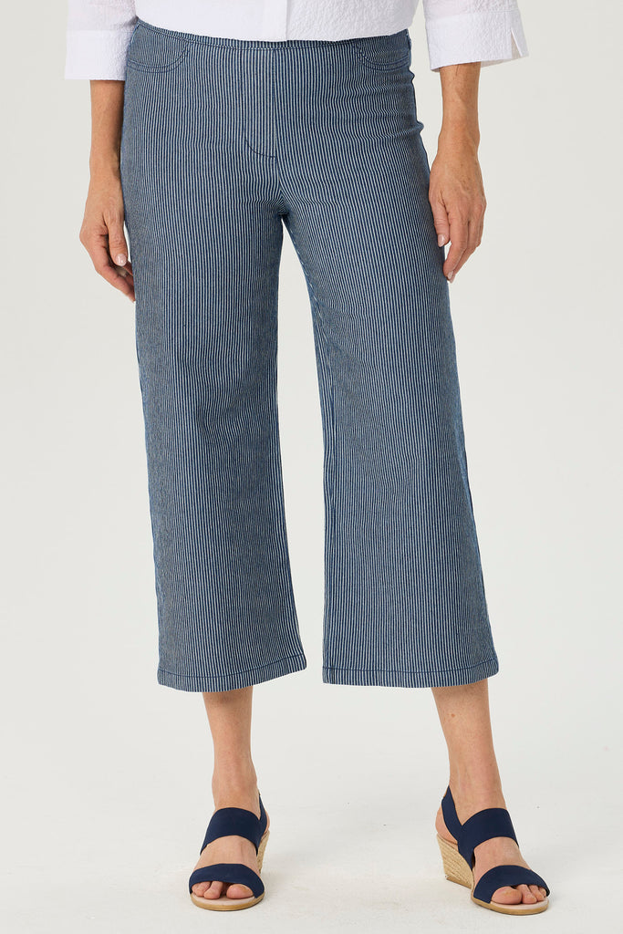 COASTAL STRIPE STRETCH 7/8 PANT