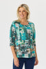 Ruby 3/4 Sleeve Burn Out Top