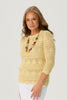 CORFU POINTELLE 3/4 SLV SWEATER