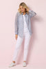 WAVY STRIPE 3/4 SLV SHIRT