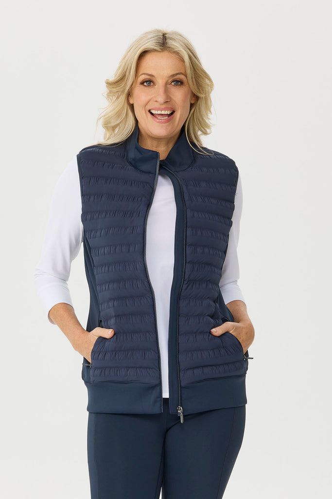 Hybrid Quilted Zip Vest