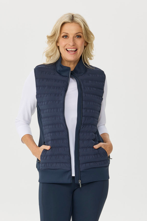 Hybrid Quilted Zip Vest