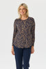 Morvell Pleat Back Long Sleeve Top
