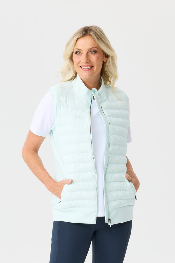Hybrid Quilted Zip Vest
