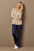 Hedrena Zip Polo Long Sleeve Top