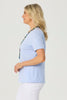 EVERYDAY RIBBON TRIM S/SLV TEE