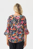 Helene Flounce Layered 3/4 Sleeve Top
