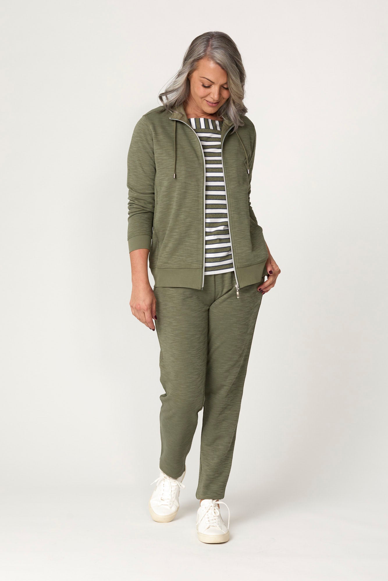 Retreat Top Stitch Zip Up Jacket