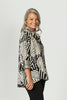 Tahara 3/4 Slv Zip Back Shirt