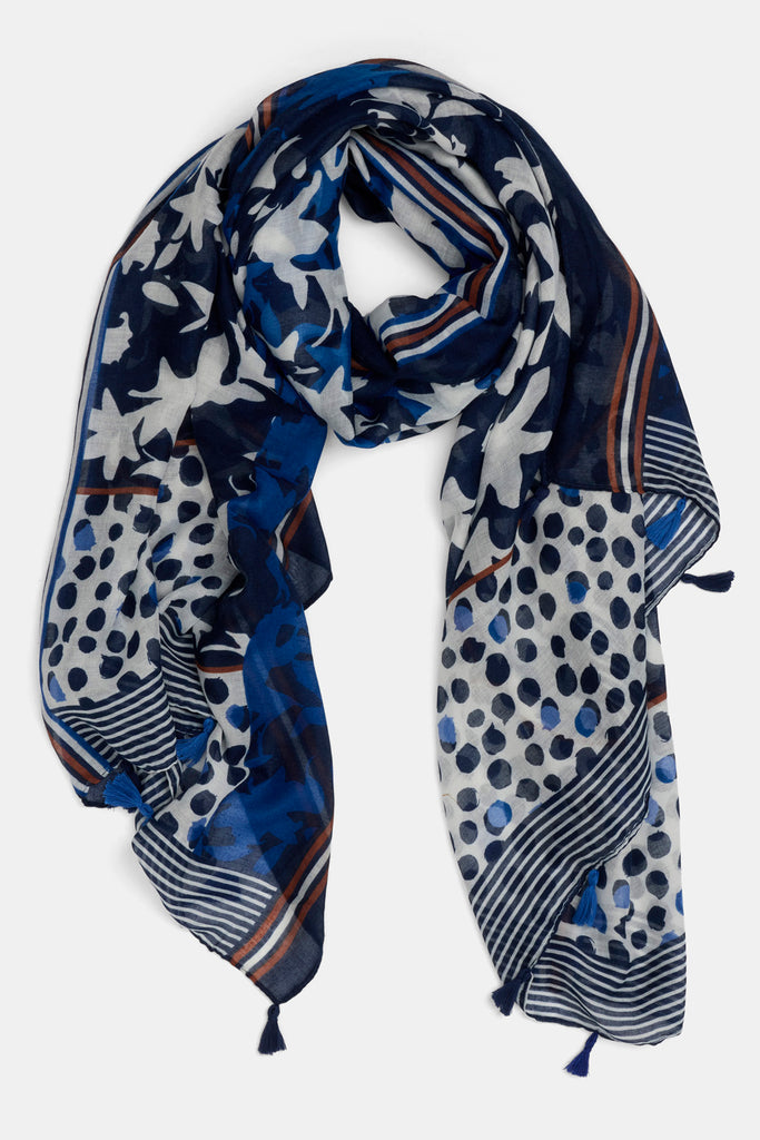 Ravina Tassel Trim Scarf