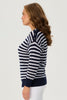 PORT FAIRY STRIPE 3/4 SLV SWEATER