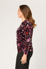 DELUXE L/SLV STRETCH VELVET TOP