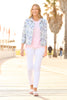 BLUE MOOD PRINT JACKET