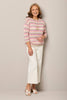 Frankie Stripe 3/4 Slv Sweater