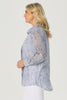 WAVY STRIPE 3/4 SLV SHIRT