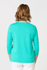 LINNEA 3/4 SLEEVE OTTOMAN SWEATER