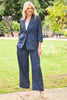 Tory Zip Front Wide Leg Pant