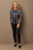 Serpent Pleat Back Long Sleeve Top