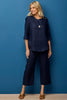 Cologne Crop Button Detail Pant