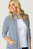 MARINER STRIPE L/SLV ZIP JACKET