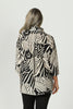 Tahara 3/4 Slv Zip Back Shirt