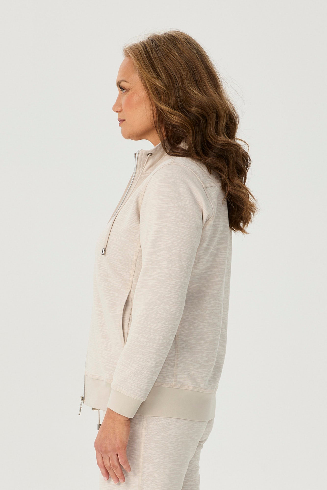 Retreat Top Stitch Zip Up Jacket
