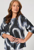 TWIRL GATHERED SLEEVE TOP