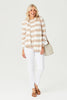 VARSITY STRIPE LONG SLEEVE SWEATER