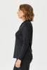 Hedrena Zip Polo Long Sleeve Top