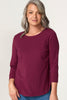 Eternity Modal/cotton 3/4 Sleeve Top