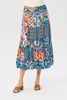 Mosaic Shirred Waist Skirt
