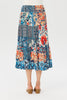Mosaic Shirred Waist Skirt
