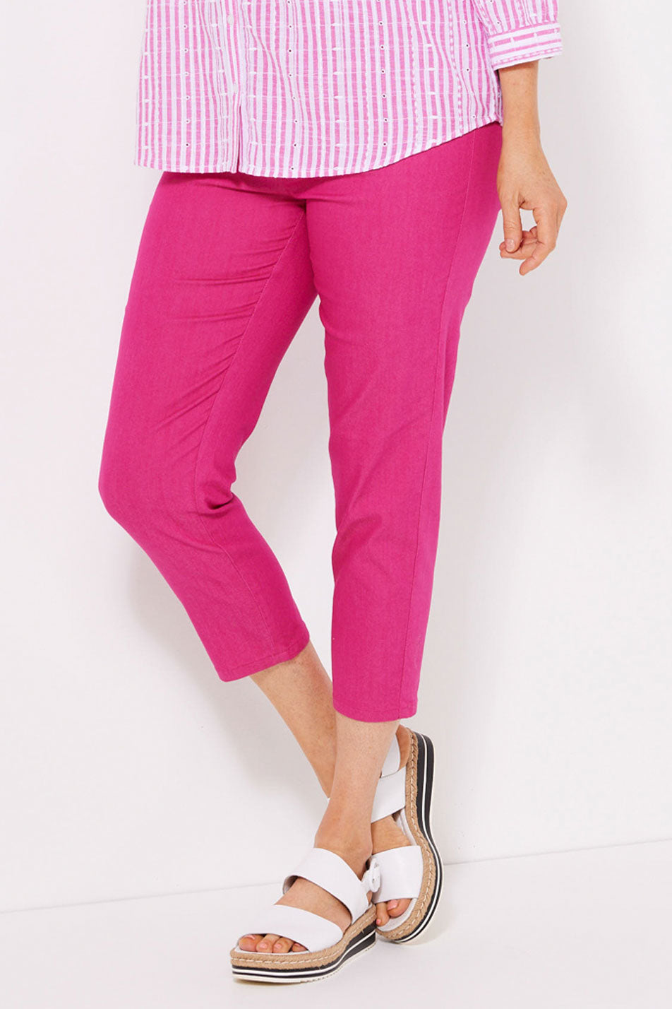 Pantalon De Golf GOLFINO Femme 7/8 Marine - Taille 6 - Bi-stretch - Neuf étiqueté