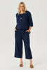 COLOGNE CROP BUTTON DETAIL PANT