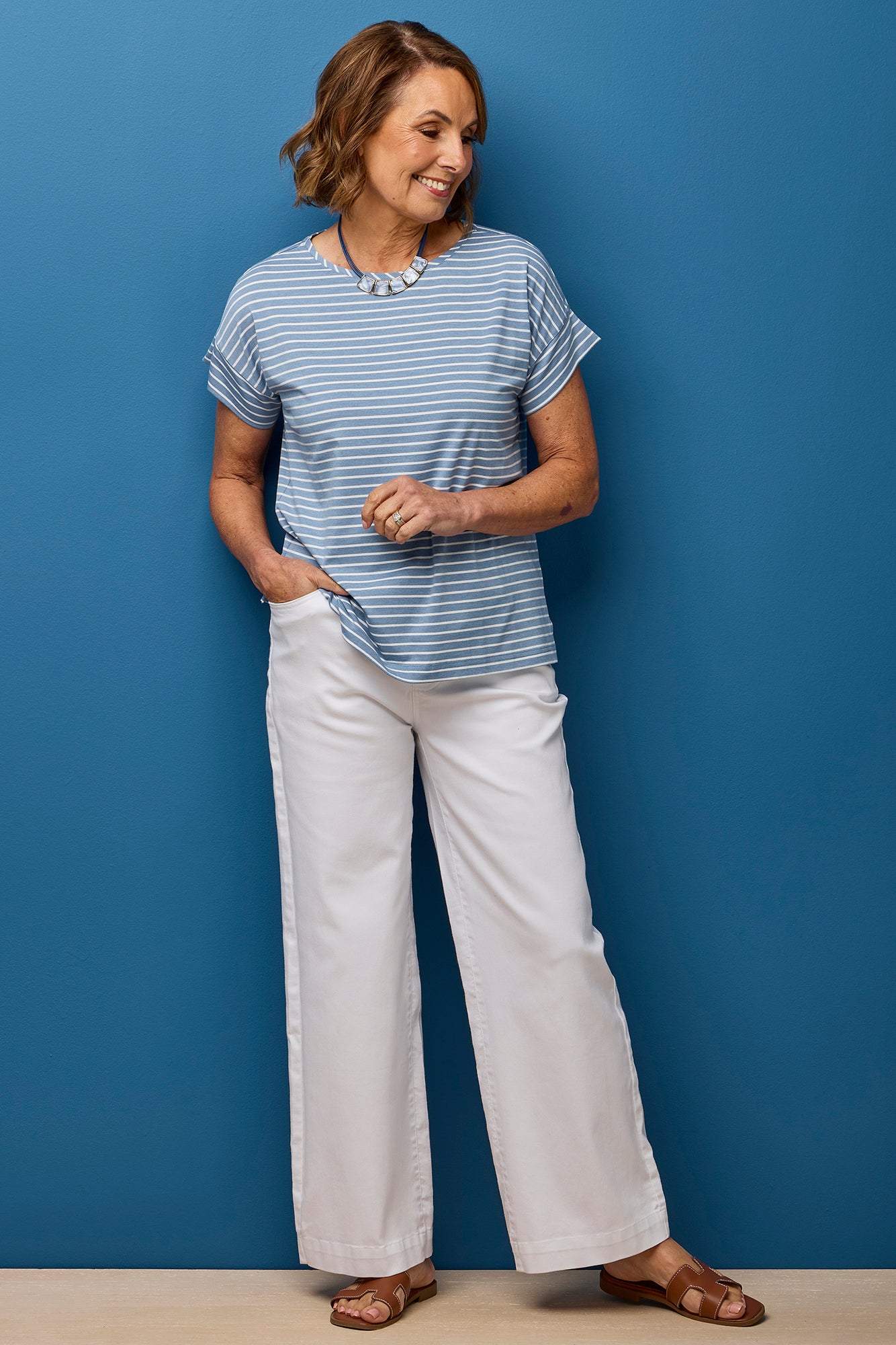 Tilly Wide Leg Pull On Long Jean