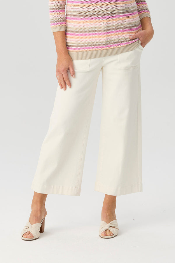 Shelby 7/8 Zip Wide Leg Jean