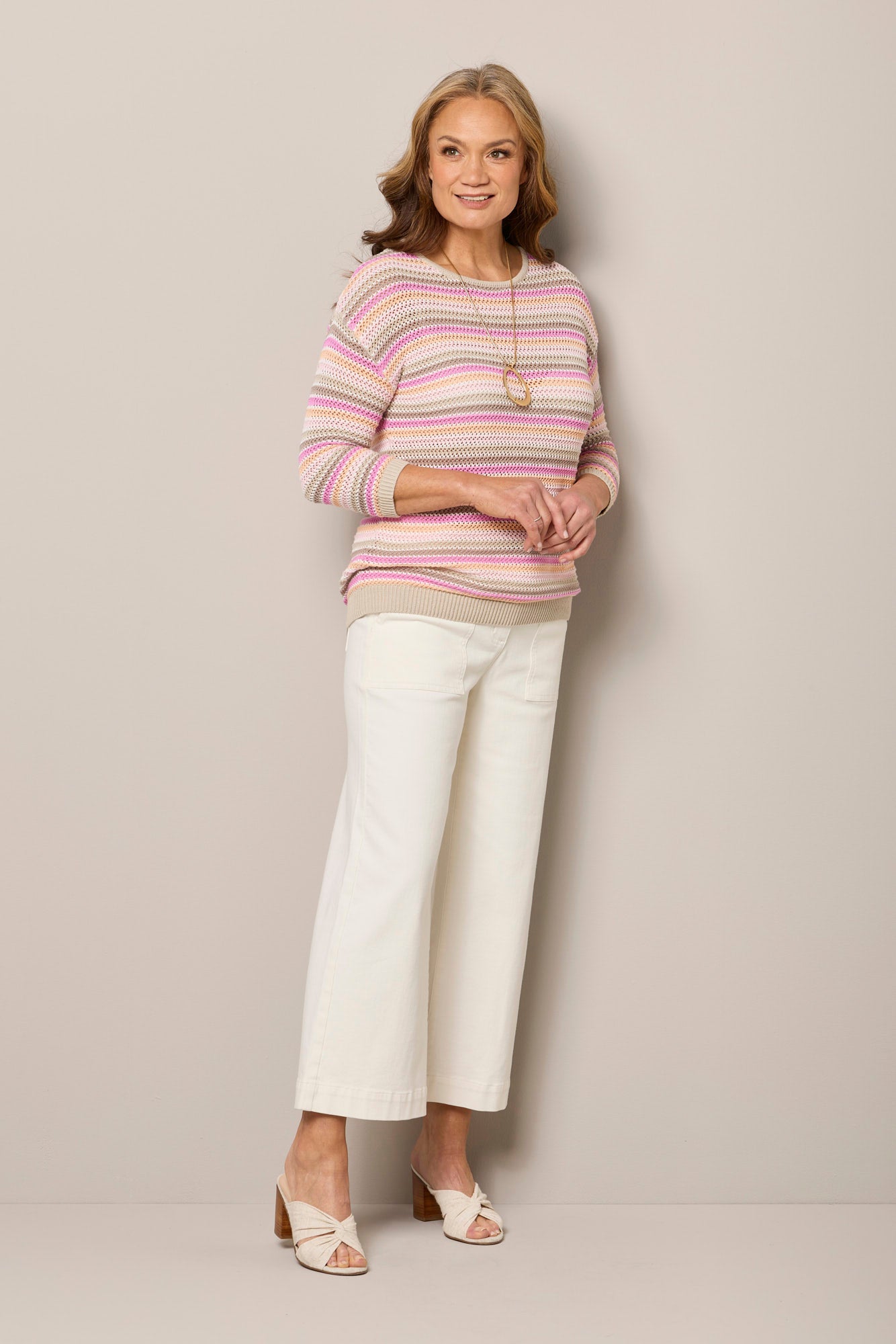 Shelby 7/8 Zip Wide Leg Jean