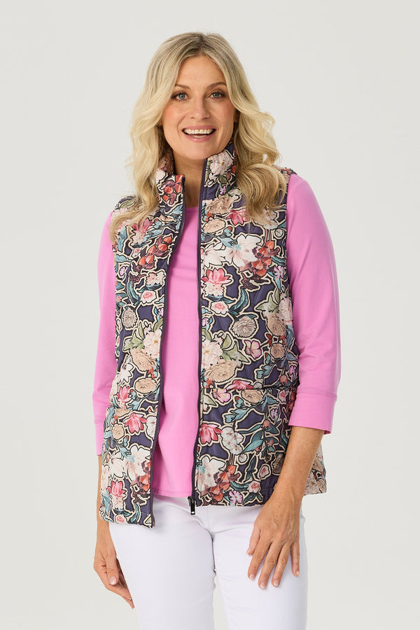 SUEBELLE PRINT VEST