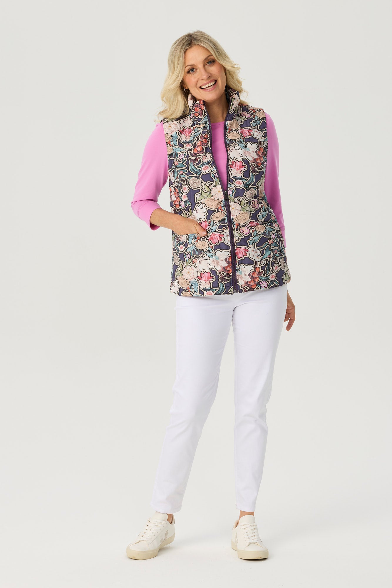 SUEBELLE PRINT VEST
