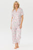 Nora Short Sleeve Crop Pant Pj Set In Bag