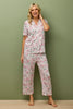 Nora Short Sleeve Crop Pant Pj Set In Bag