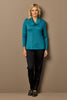 Hedrena Cowl Neck Long Sleeve Top