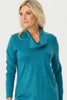 Hedrena Cowl Neck Long Sleeve Top