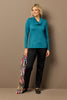 Hedrena Cowl Neck Long Sleeve Top