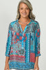 Tiggy 3/4 Slv Popover Tunic Top