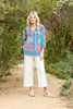 Tiggy 3/4 Slv Popover Tunic Top