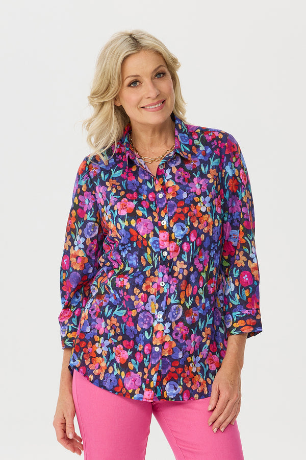 Coventry 3/4 Sleeve Print Shirt