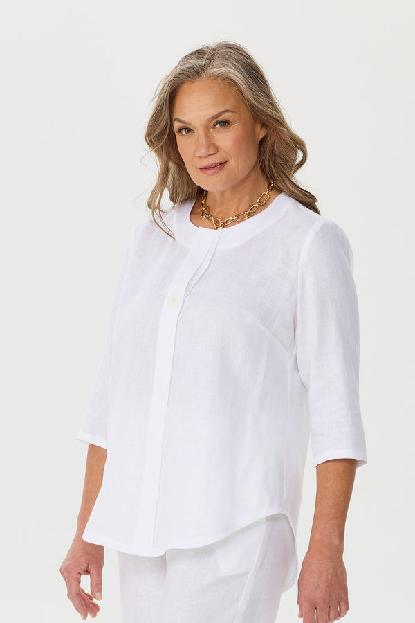 Cologne 1 Button 3/4 Sleeve Tunic